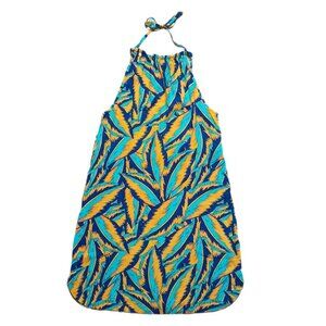 prAna Epicanopy Halter Dress SMALL in Tropic Panama Palms NEW